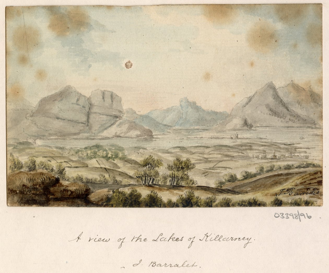 一系列素描，1772-1778 年英国、欧洲大陆和美洲的风景（水彩画） 作者 英国学校