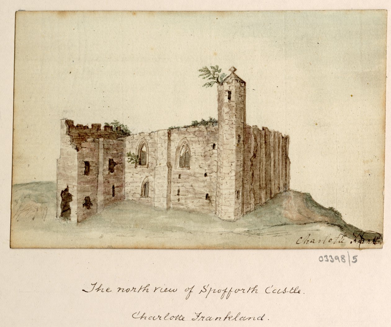 一系列素描，1772-1778 年英国、欧洲大陆和美洲的风景（水彩画） 作者 英国学校