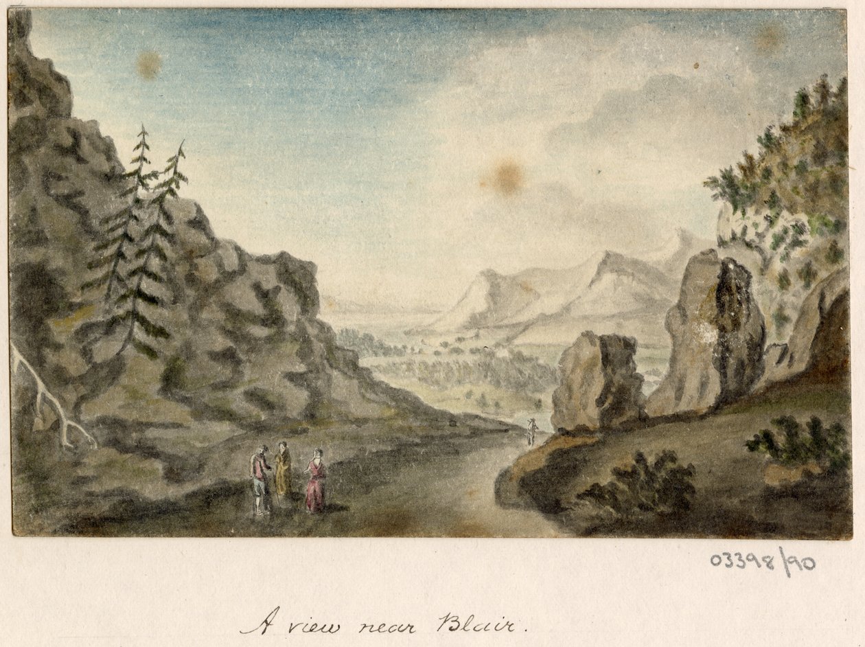 1772-1778 年英国、欧洲大陆和美洲的一系列素描、风景（水彩画） 作者 英国学校