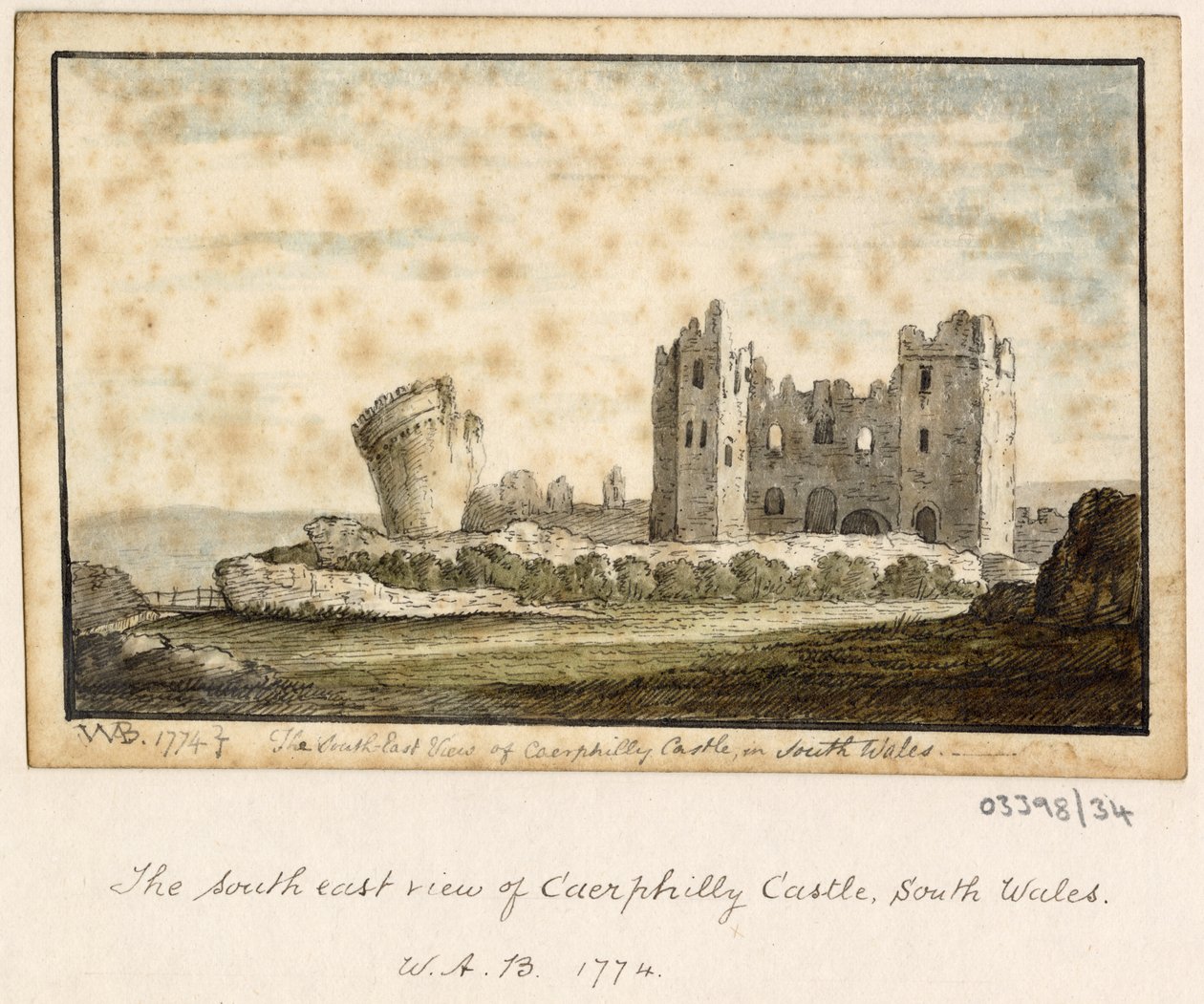 1772-1778 年英国、欧洲大陆和美洲的一系列素描、风景（水彩画） 作者 英国学校