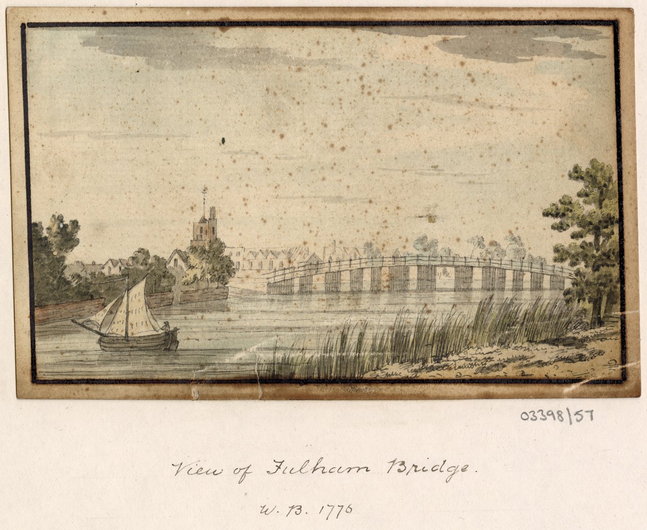 一系列素描，1772-1778 年英国、欧洲大陆和美洲的风景（水彩画） 作者 英国学校