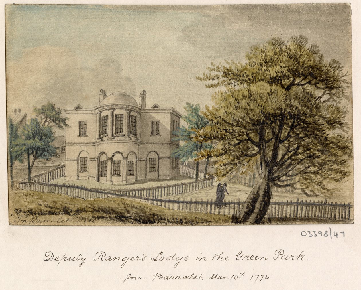 一系列素描，1772-1778 年英国、欧洲大陆和美洲的风景（水彩画） 作者 英国学校