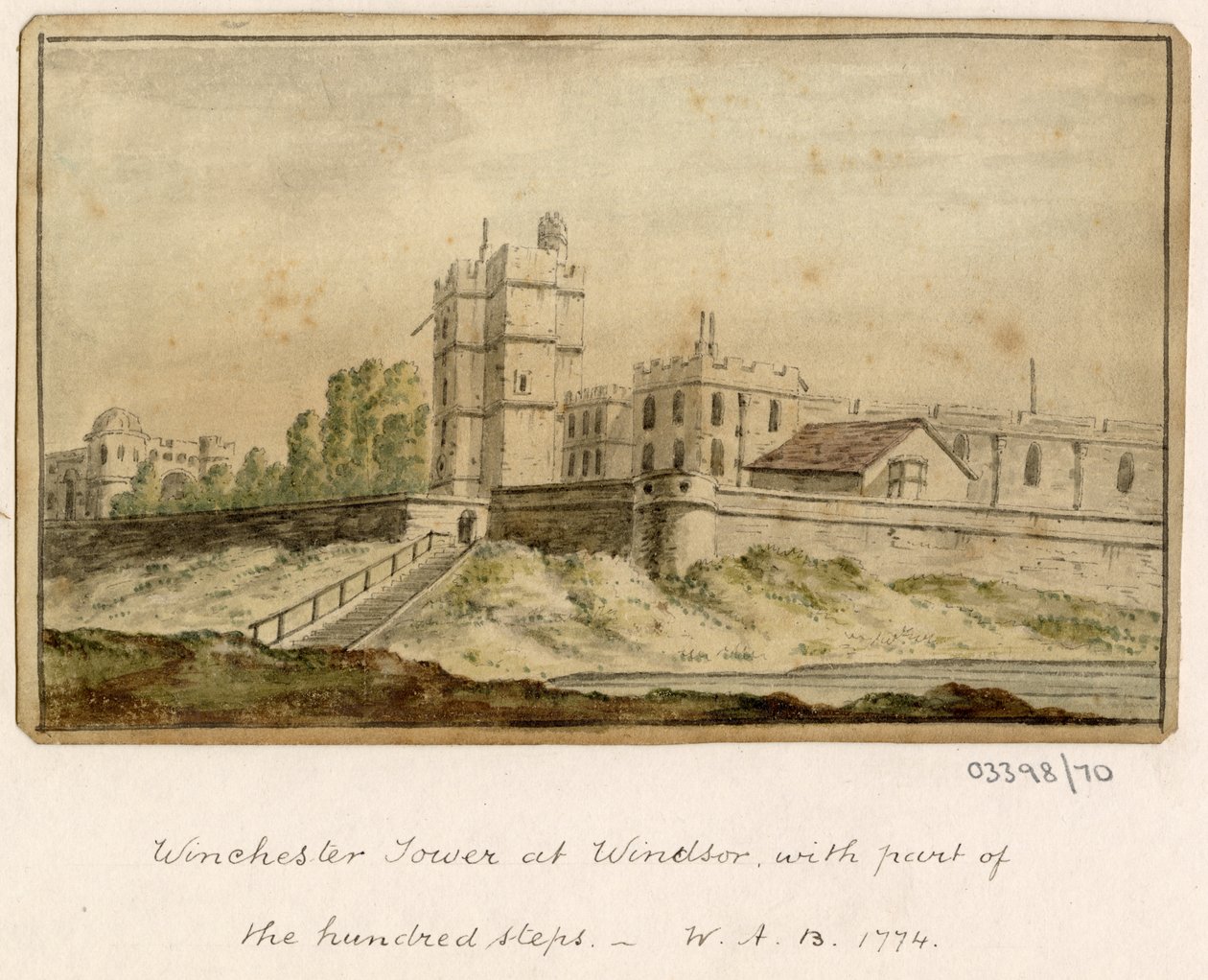 1772-1778 年英国、欧洲大陆和美洲的一系列素描、风景（水彩画） 作者 英国学校