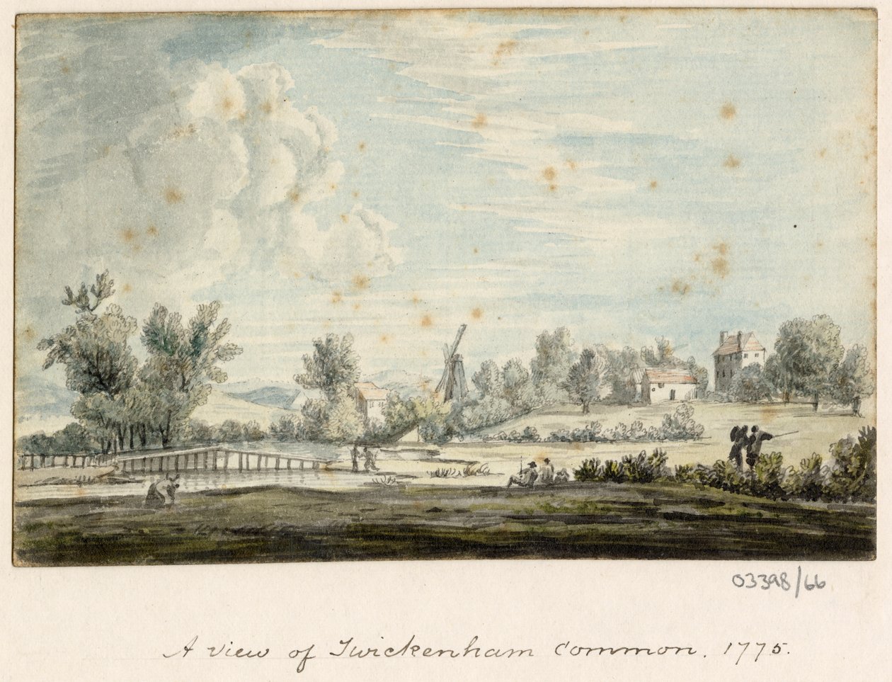 1772-1778 年英国、欧洲大陆和美洲的一系列素描、风景（水彩画） 作者 英国学校