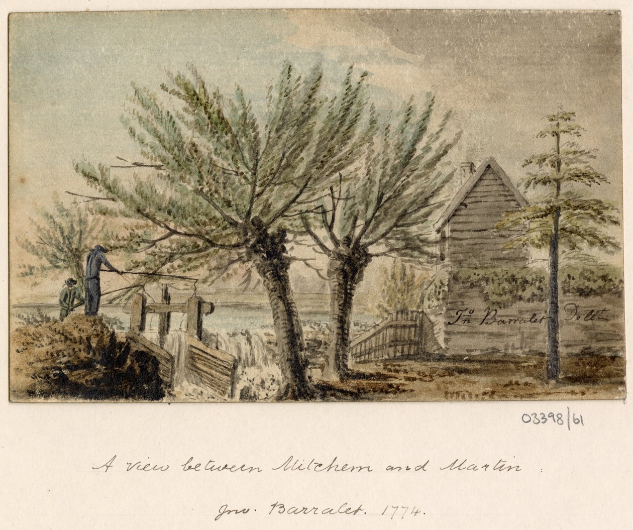 一系列素描，1772-1778 年英国、欧洲大陆和美洲的风景（水彩画） 作者 英国学校