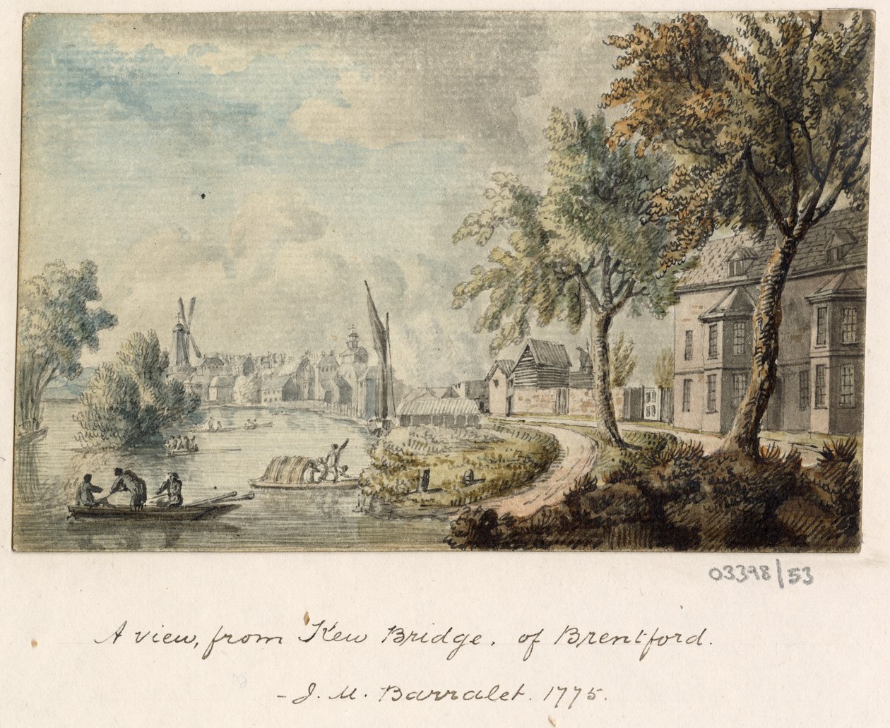 1772-1778 年英国、欧洲大陆和美洲的一系列素描、风景（水彩画） 作者 英国学校