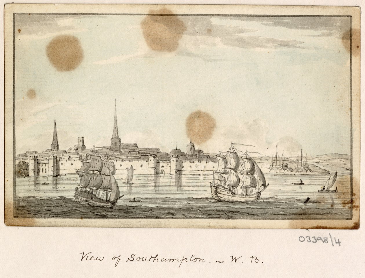 1772-1778 年英国、欧洲大陆和美洲的一系列素描、风景（水彩画） 作者 英国学校