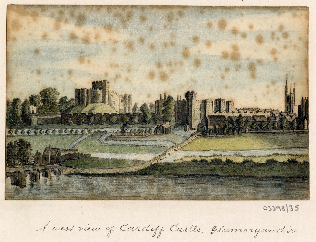 一系列素描，1772-1778 年英国、欧洲大陆和美洲的风景（水彩画） 作者 英国学校