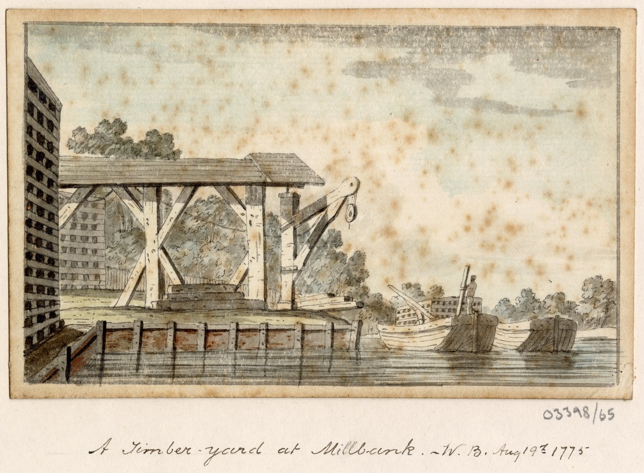 一系列素描，1772-1778 年英国、欧洲大陆和美洲的风景（水彩画） 作者 英国学校