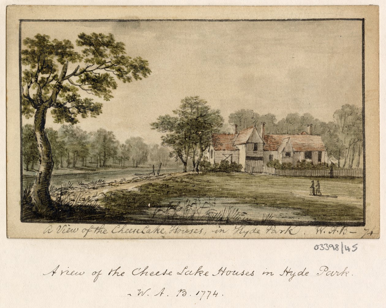 一系列素描，1772-1778 年英国、欧洲大陆和美洲的风景（水彩画） 作者 英国学校