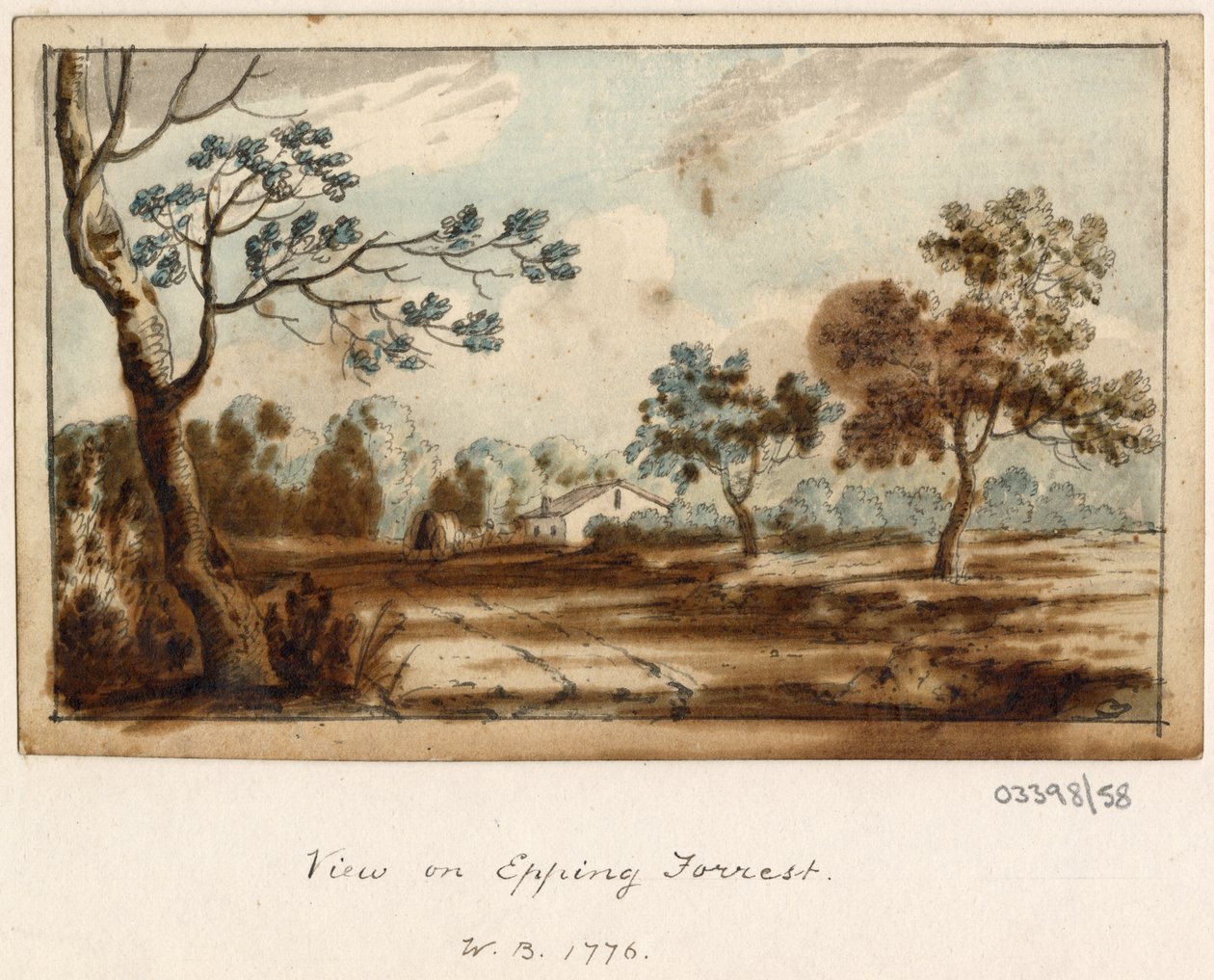 1772-1778 年英国、欧洲大陆和美洲的一系列素描、风景（水彩画） 作者 英国学校