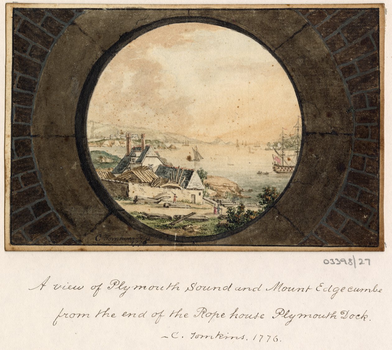 1772-1778 年英国、欧洲大陆和美洲的一系列素描、风景（水彩画） 作者 英国学校
