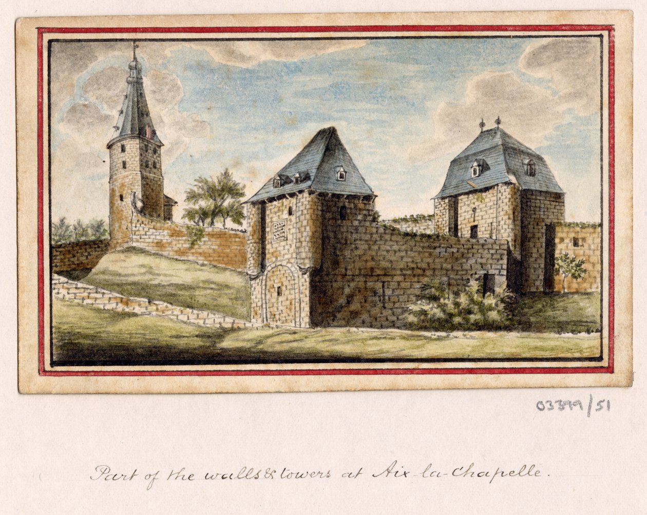 1772-1778 年英国、欧洲大陆和美洲的一系列素描、风景（水彩画） 作者 英国学校