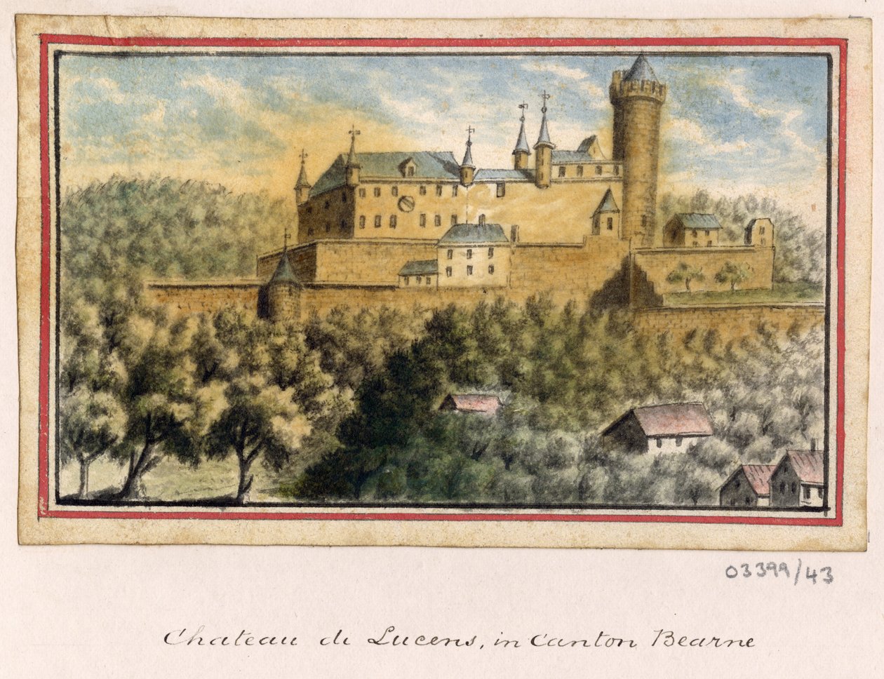 1772-1778 年英国、欧洲大陆和美洲的一系列素描、风景（水彩画） 作者 英国学校