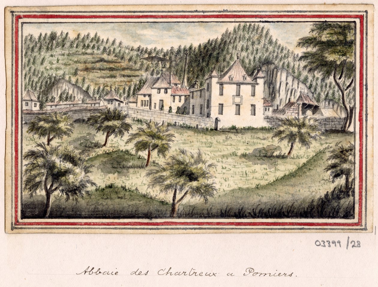 一系列素描，1772-1778 年英国、欧洲大陆和美洲的风景（水彩画） 作者 英国学校