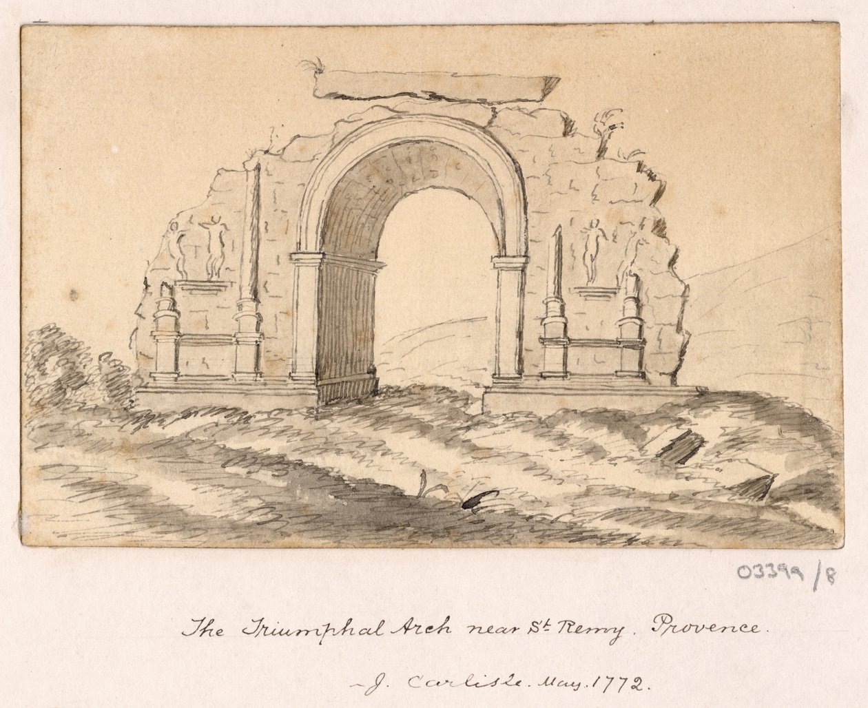 1772-1778 年英国、欧洲大陆和美洲的一系列素描、风景（素描） 作者 英国学校