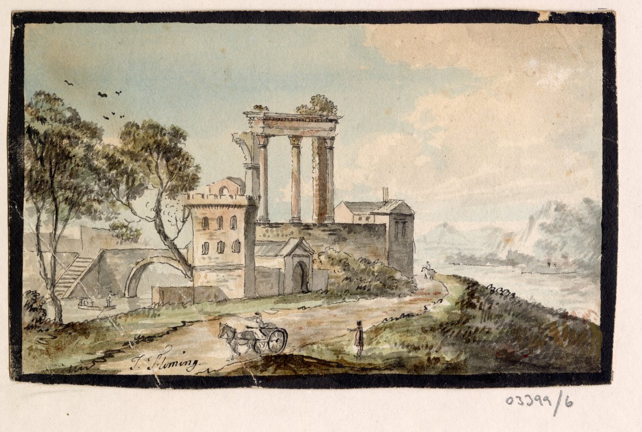 1772-1778 年英国、欧洲大陆和美洲的一系列素描、风景（水彩画） 作者 英国学校