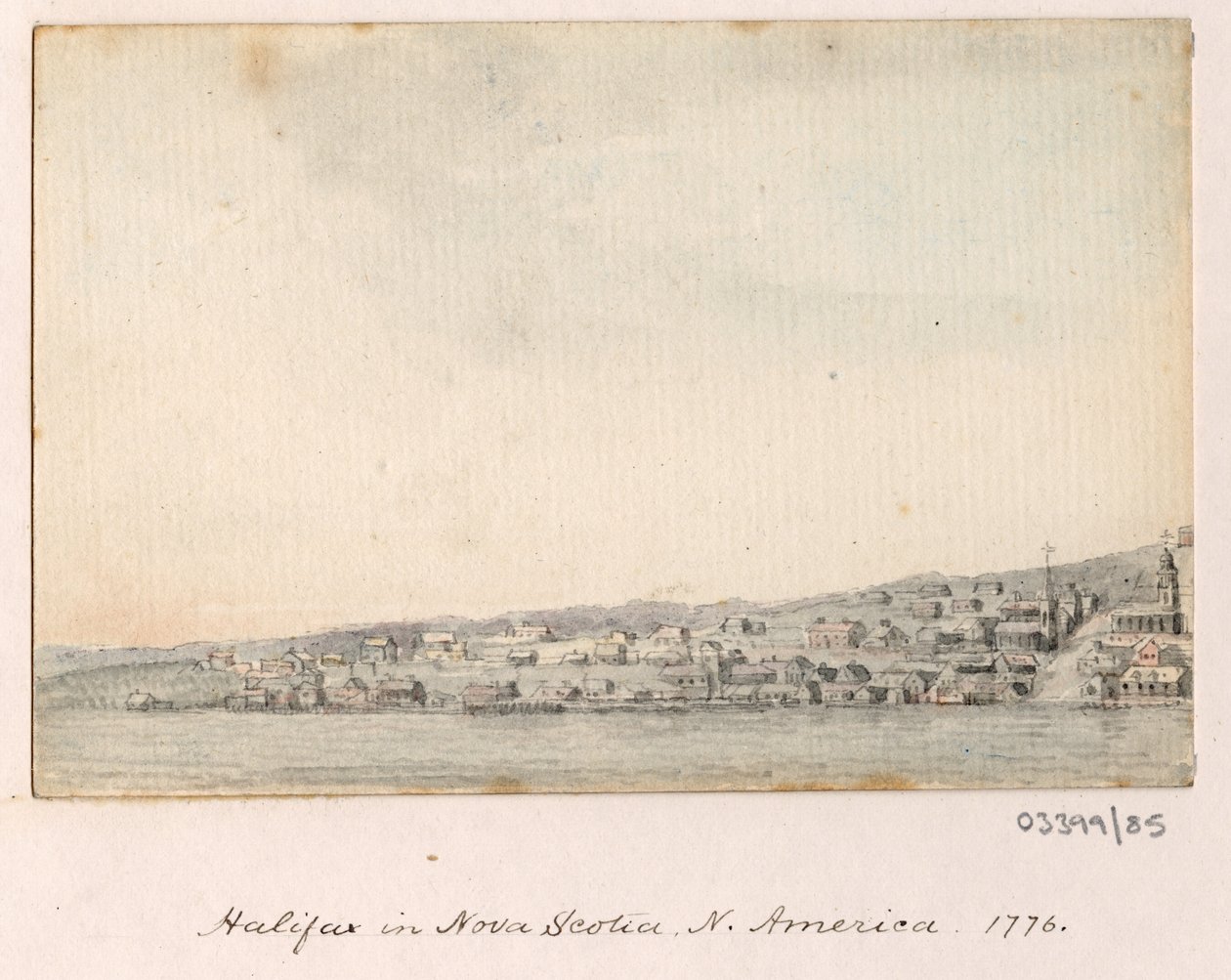 一系列素描，1772-1778 年英国、欧洲大陆和美洲的风景（水彩画） 作者 英国学校