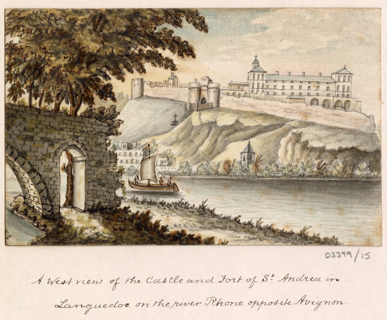 一系列素描，1772-1778 年英国、欧洲大陆和美洲的风景（水彩画） 作者 英国学校