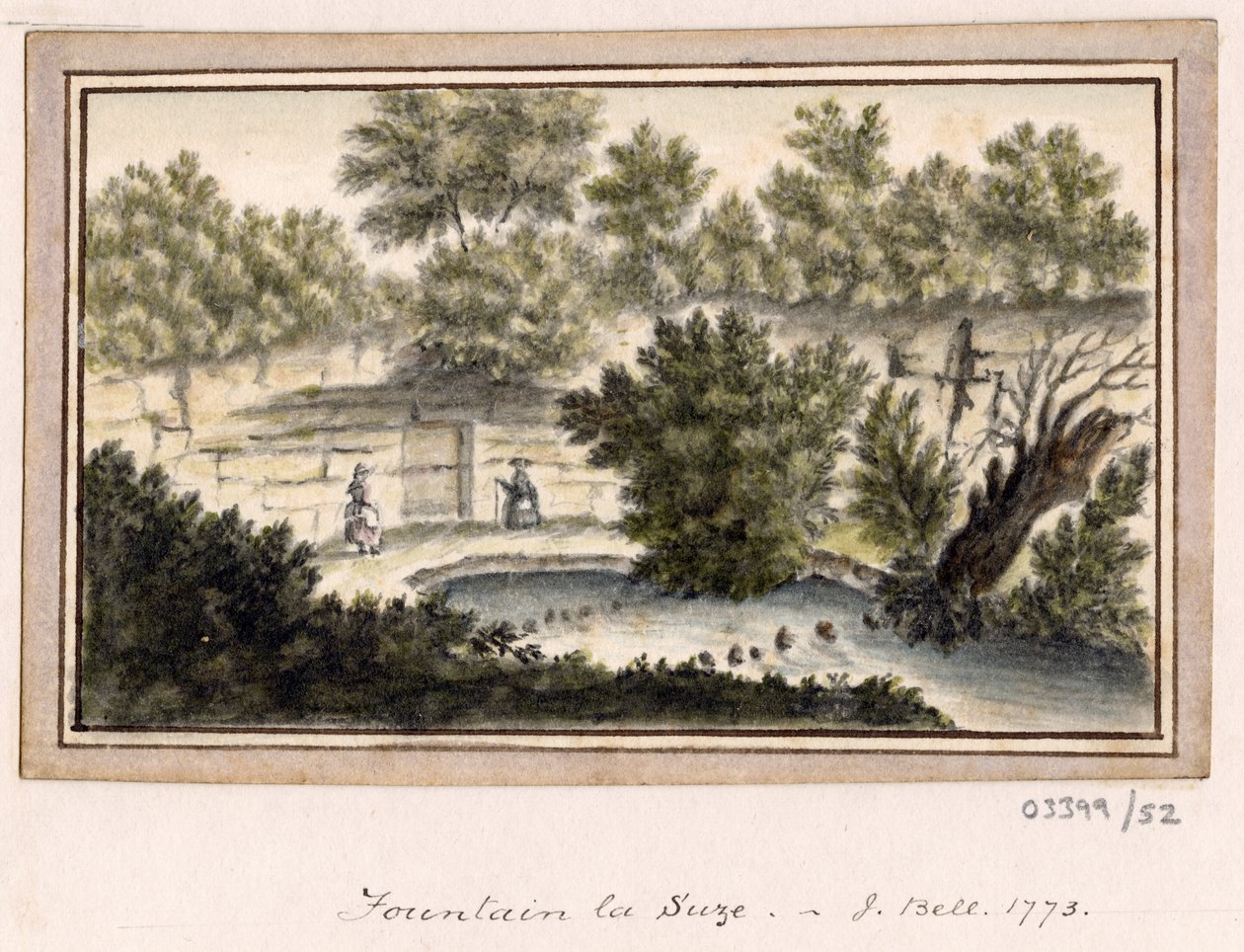 1772-1778 年英国、欧洲大陆和美洲的一系列素描、风景（水彩画） 作者 英国学校