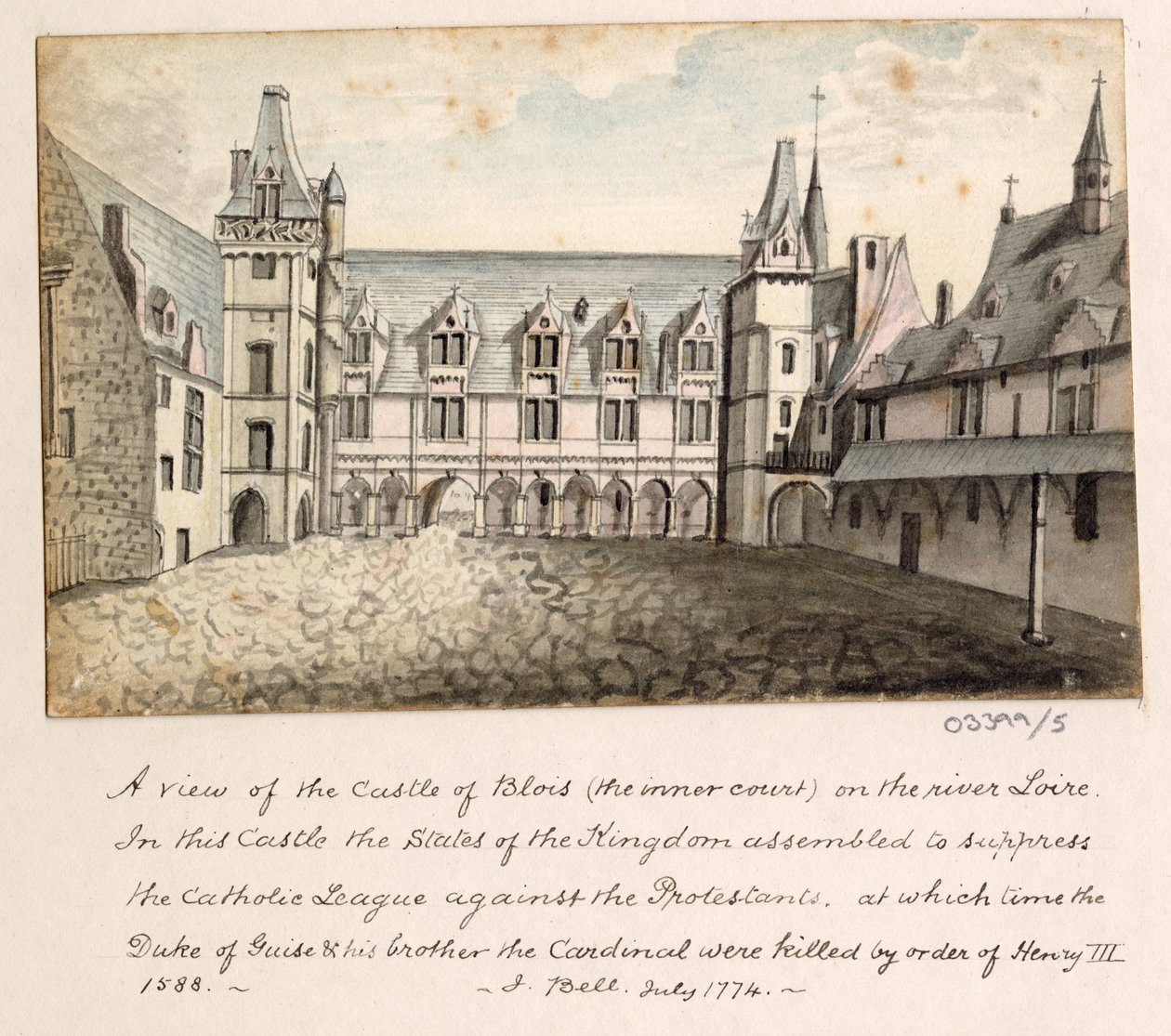 一系列素描，1772-1778 年英国、欧洲大陆和美洲的风景（水彩画） 作者 英国学校