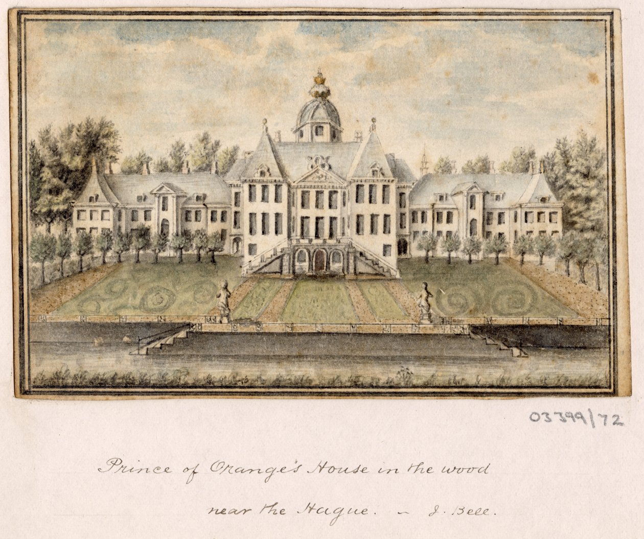 一系列素描，1772-1778 年英国、欧洲大陆和美洲的风景（水彩画） 作者 英国学校