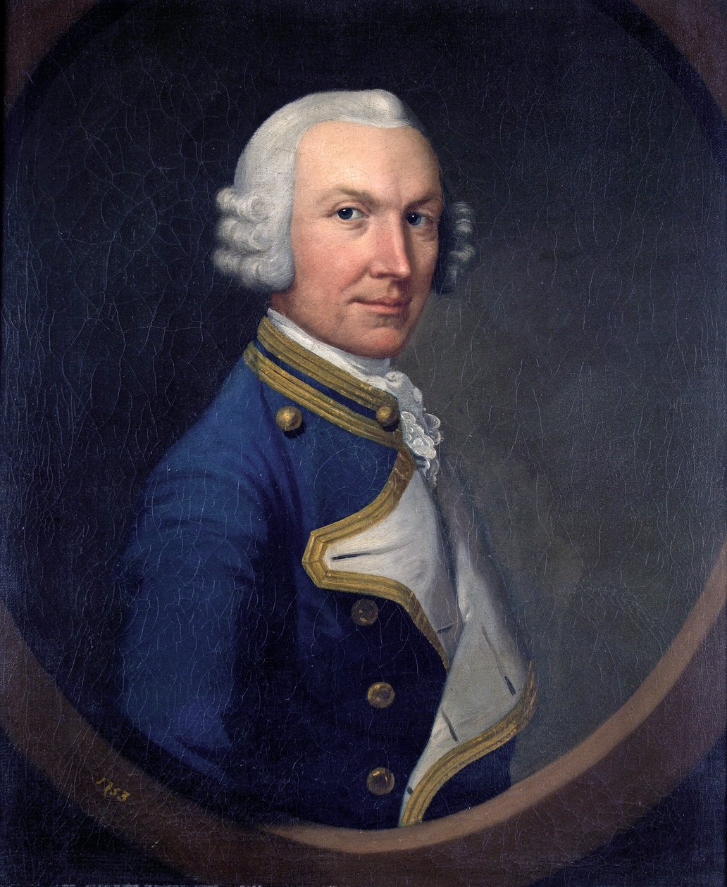 威廉·霍尔本上尉，1753年 作者 英国学校