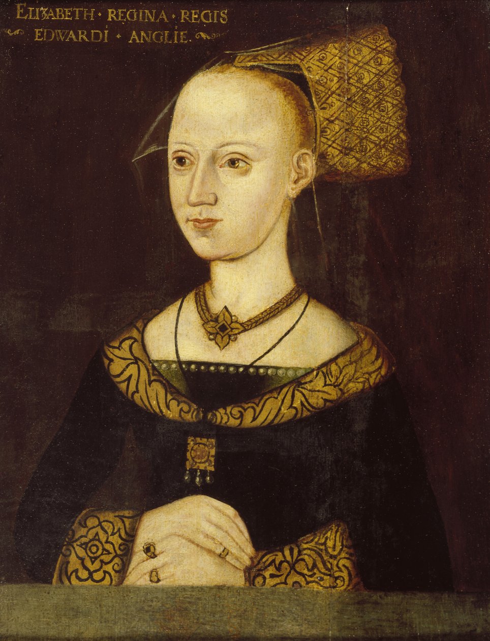 伊丽莎白伍德维尔，爱德华四世女王，c.1500 作者 英国学校