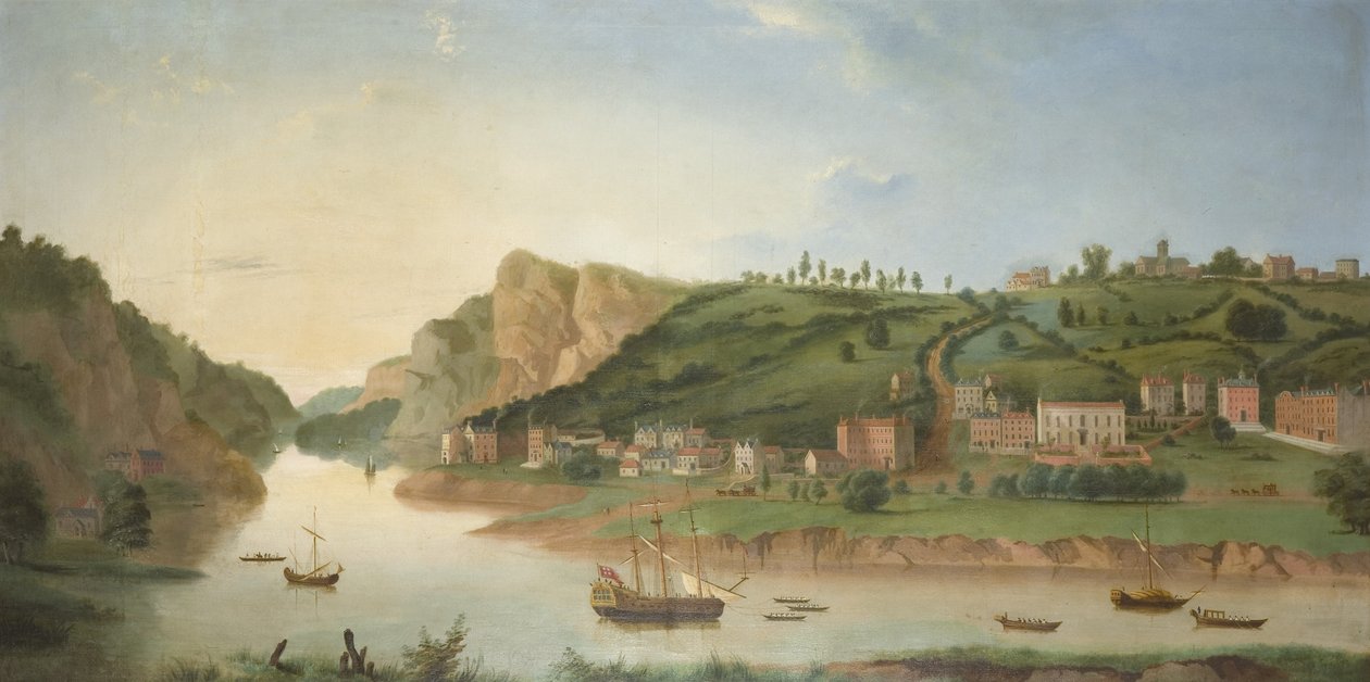 霍特韦尔，与雅芳峡谷的景色，约1730年（布面油画 作者 英国学校
