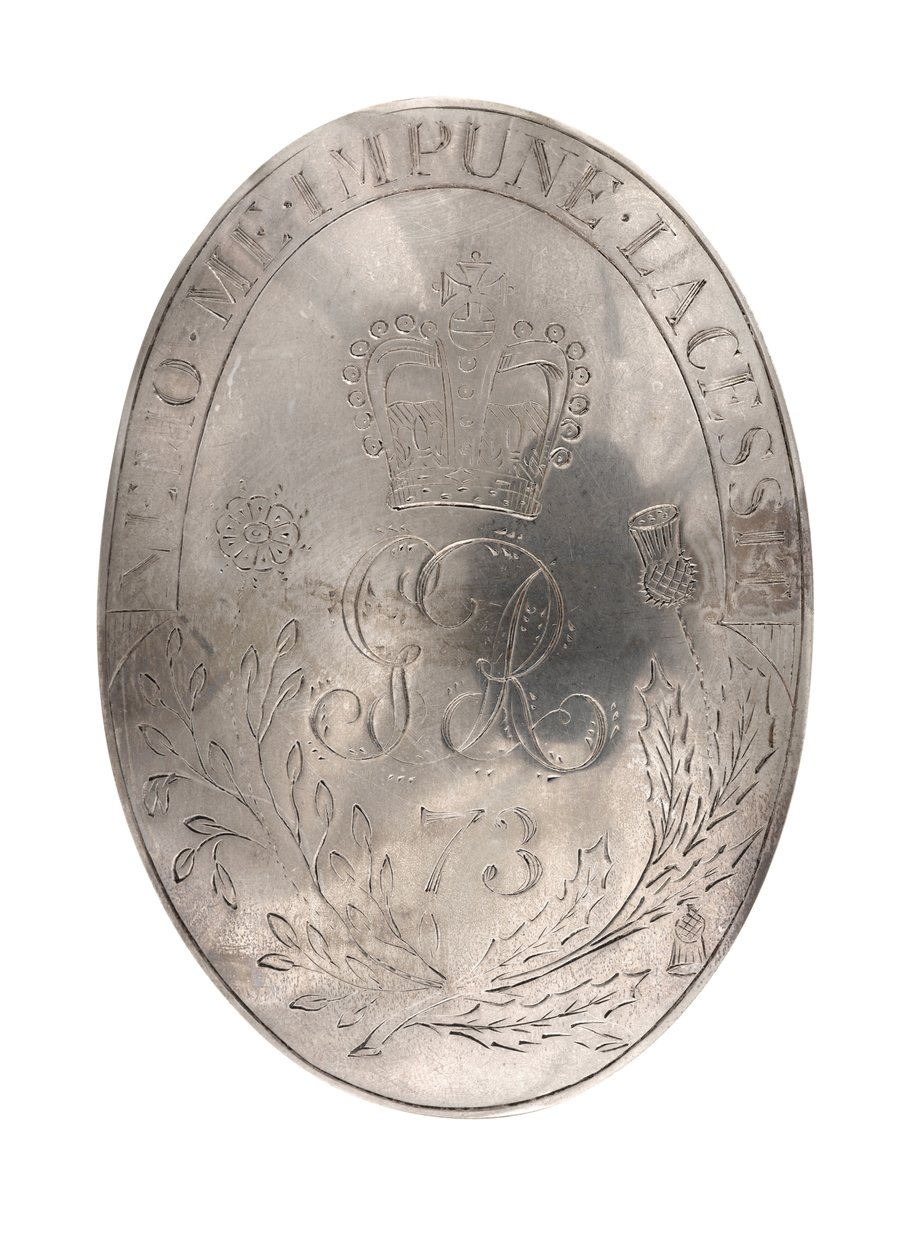 肩带板，第73（高地）步兵团，约1788年（肩带板 作者 英国学校