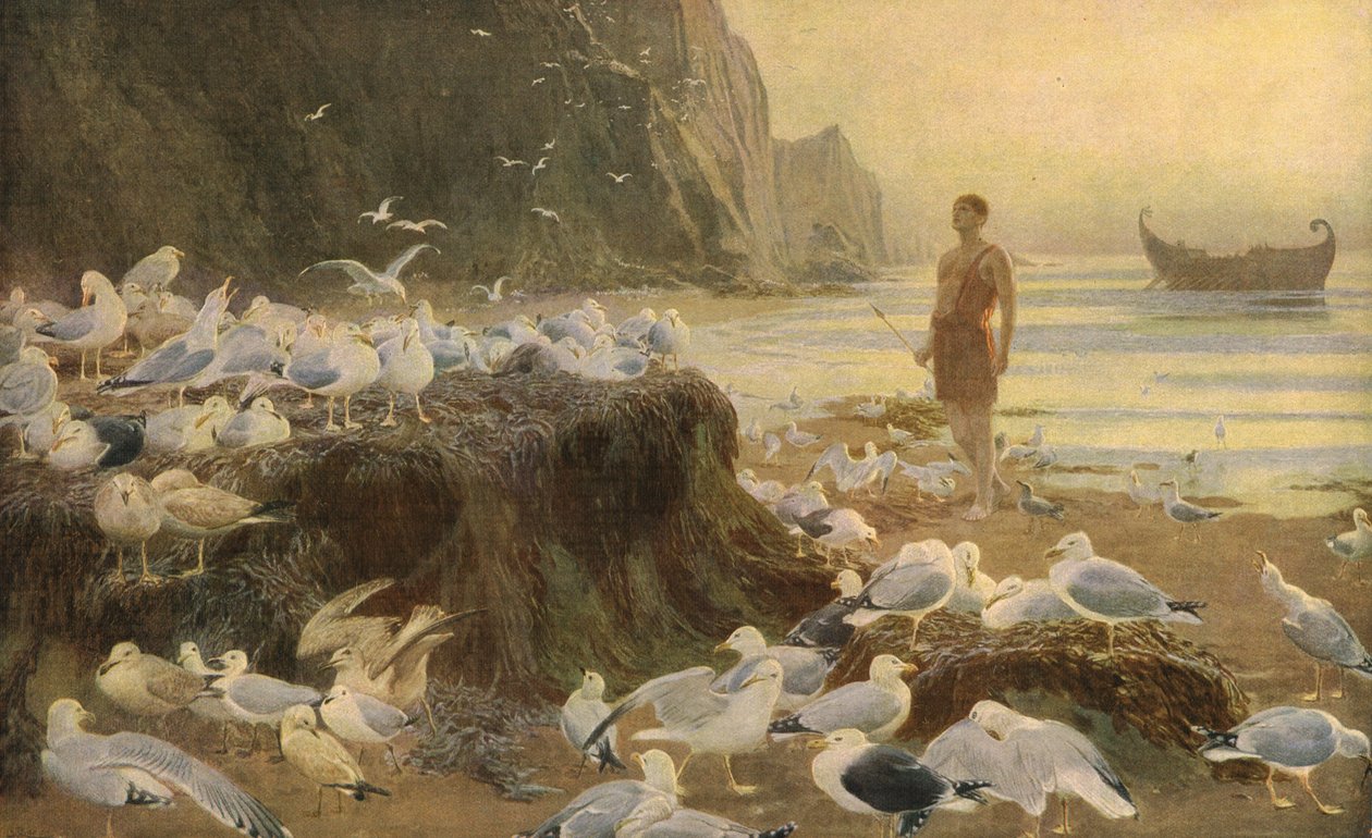 《旧世界流浪者》，1887年，c1930年。 作者 英国人里维耶尔
