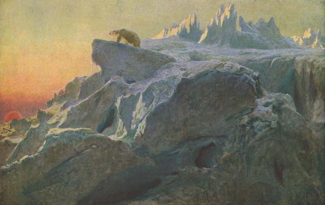 超越芒的足迹，c1894，c1930。 作者 英国人里维耶尔