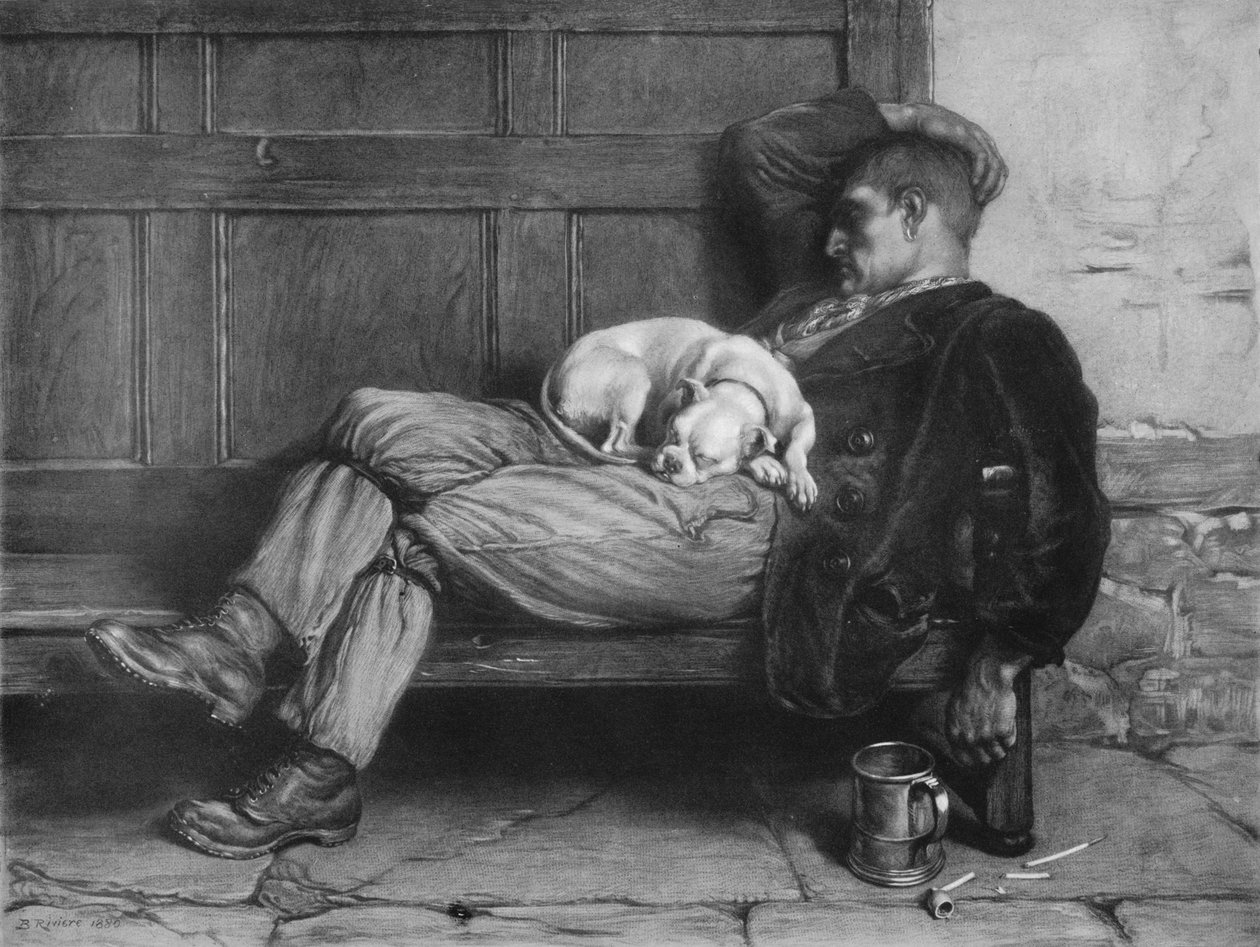让睡狗说谎！，1880，1912 作者 英国人里维耶尔