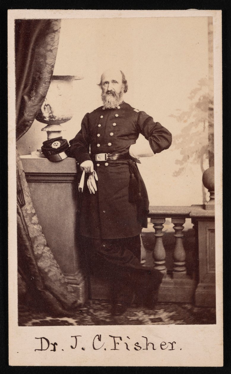 James C. Fisher博士的肖像，1863年。 作者 布罗德本特公司