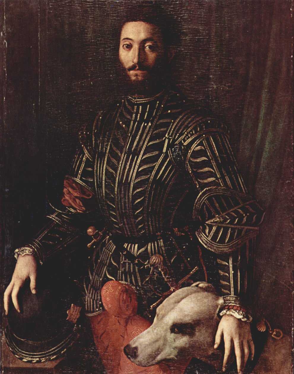 乌尔比诺公爵Guidobaldo II della Rovere的肖像 作者 Agnolo Bronzino