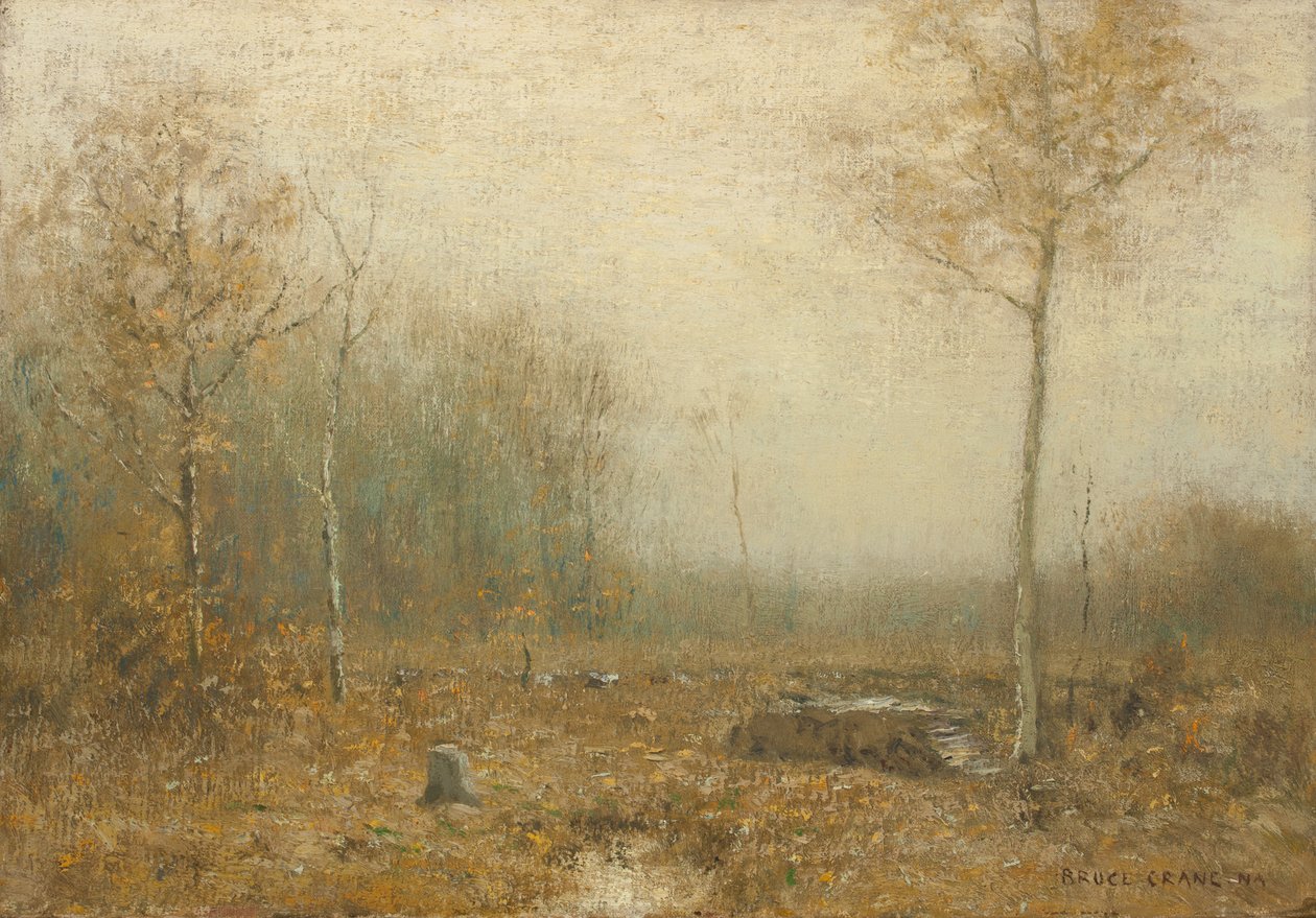 十一月的景色，约 1895 年（布面油画） 作者 布鲁斯·克兰