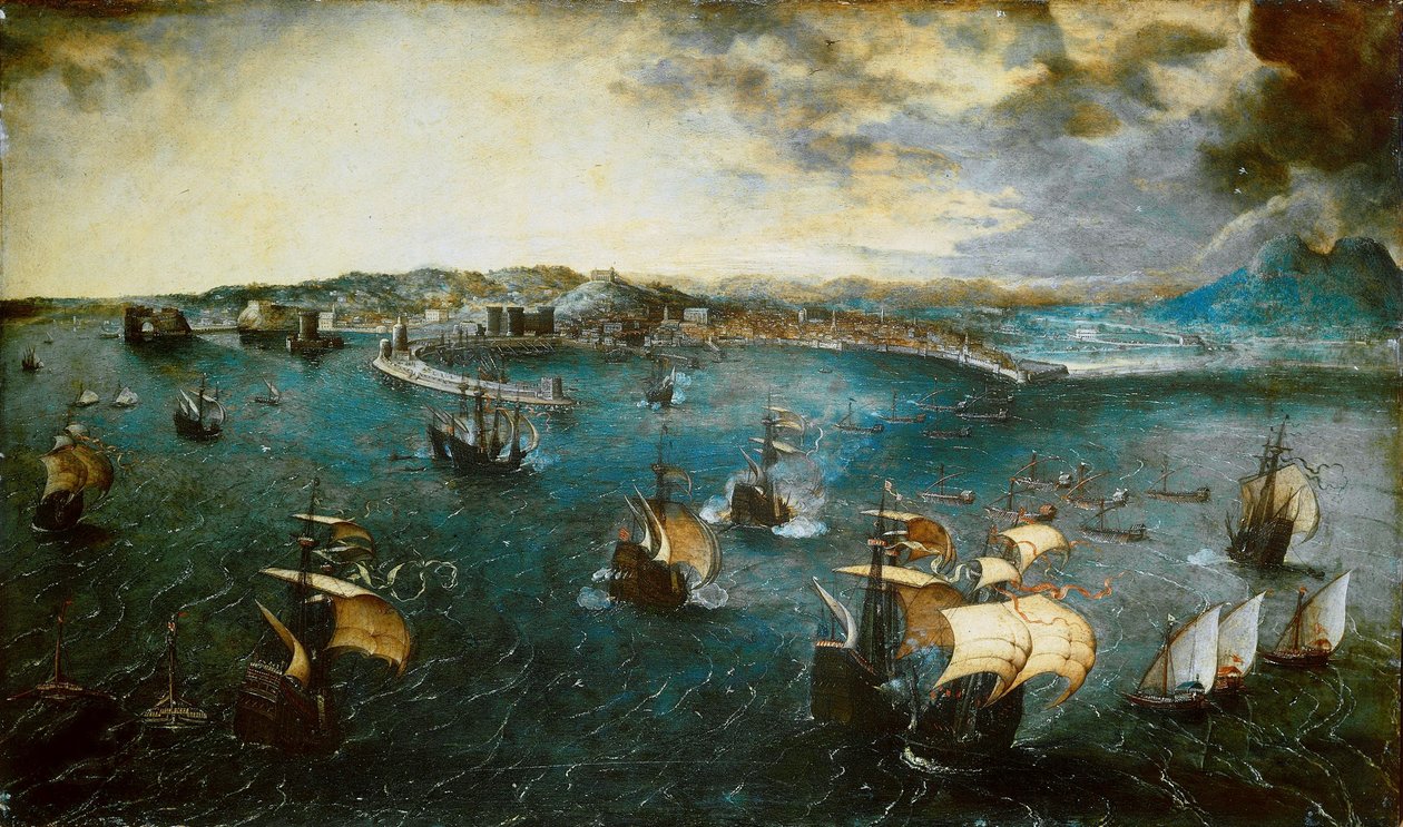 那不勒斯湾的景色，约1550-1565年。 作者 布吕格尔