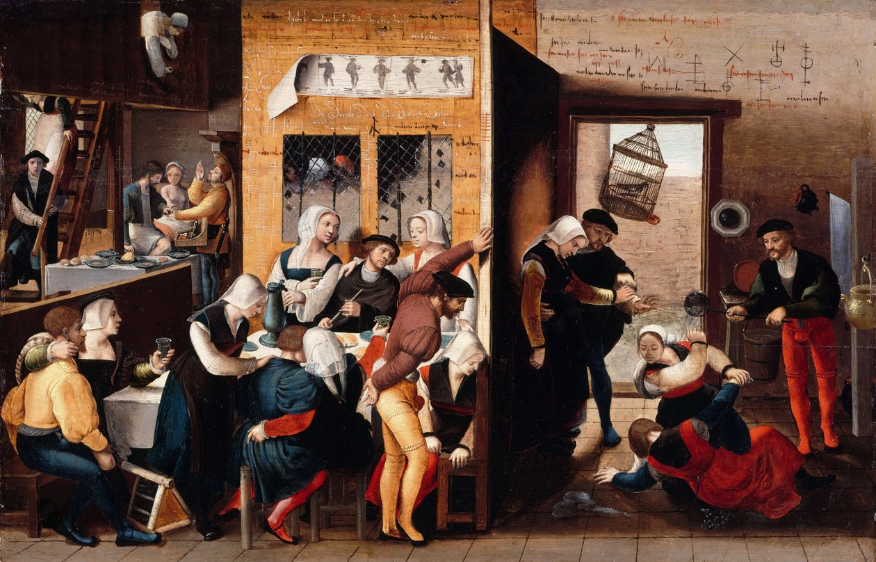 妓院场景，1537年 作者 不伦瑞克字母组合