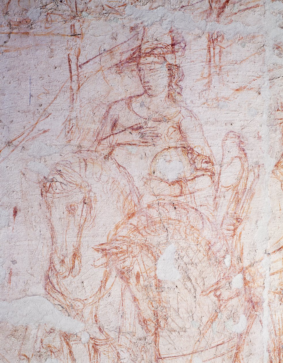 死亡的胜利》，作者Buonamico di Cristofano，又称Buffalmacco（活跃于14世纪初），Sinopia。 作者 Buonamico 布法马科
