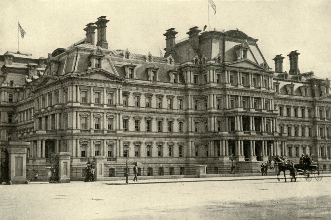 陆军和海军大楼，1898年6月4日，1899年。 作者 伯尔·麦金托什