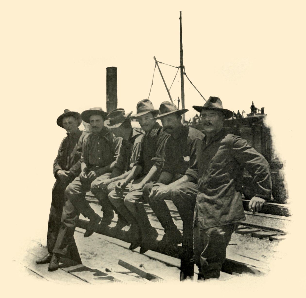 1898年6月12日，美西战争，粗糙的骑手。 作者 伯尔·麦金托什