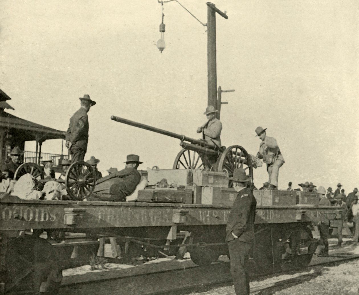 1898年6月，美利坚合众国战争，博罗中士和炸药枪，1899年。 作者 伯尔·麦金托什