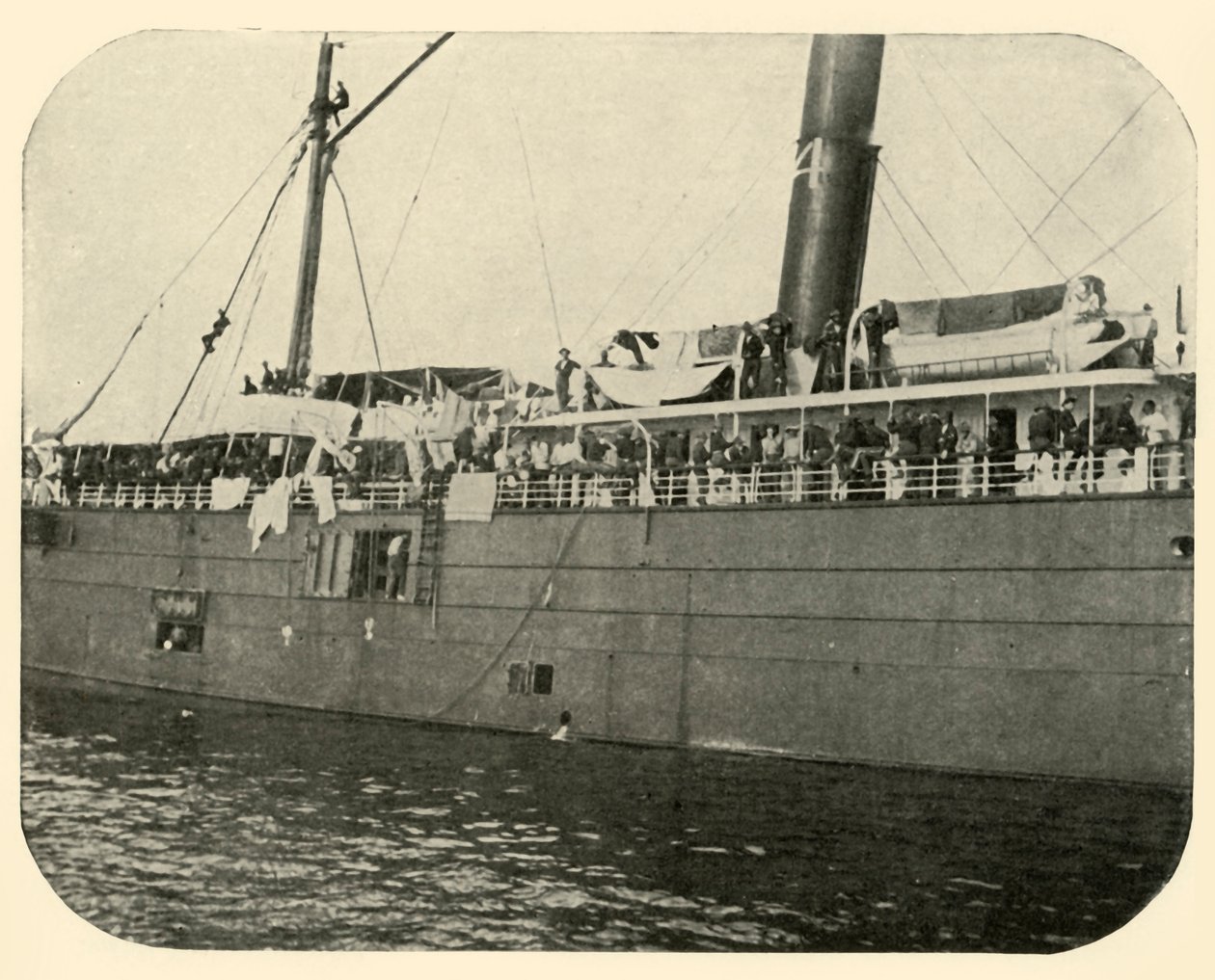 切诺基：在海湾，西班牙裔美国人战争，1898年6月，1899年。 作者 伯尔·麦金托什