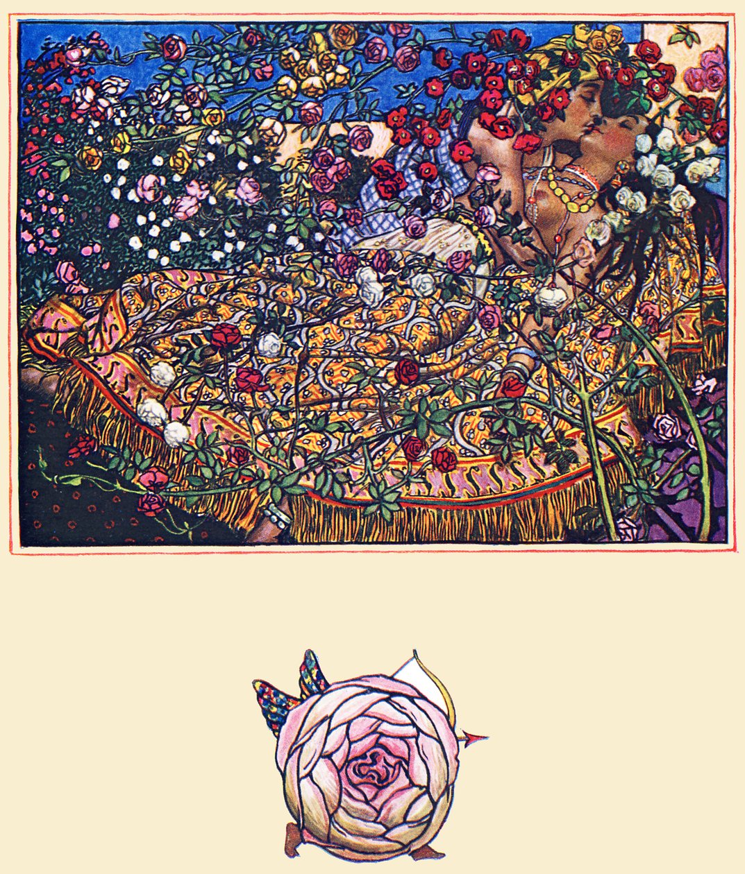 古尔巴兹之歌》，《卡玛花园》中的诗歌。 作者 约翰·比亚姆·利斯顿·肖