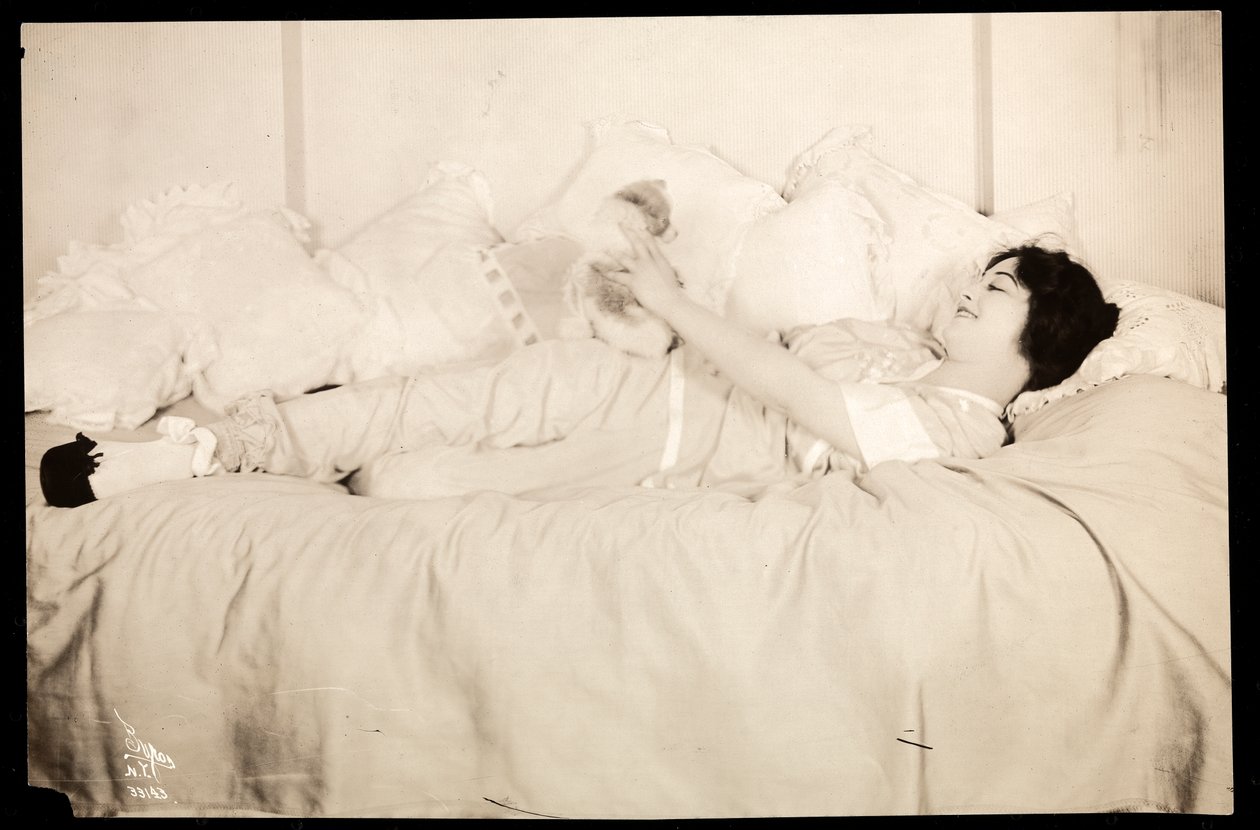 Pauline Frederick的肖像，c.1914（银色明胶印刷品） 作者 拜伦公司
