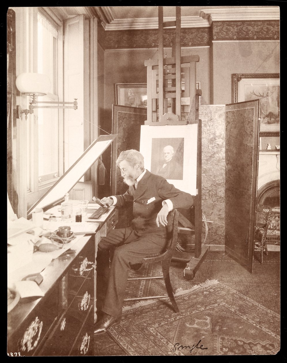William Thomas Smedley，c.1897（银色明胶印刷品） 作者 拜伦公司