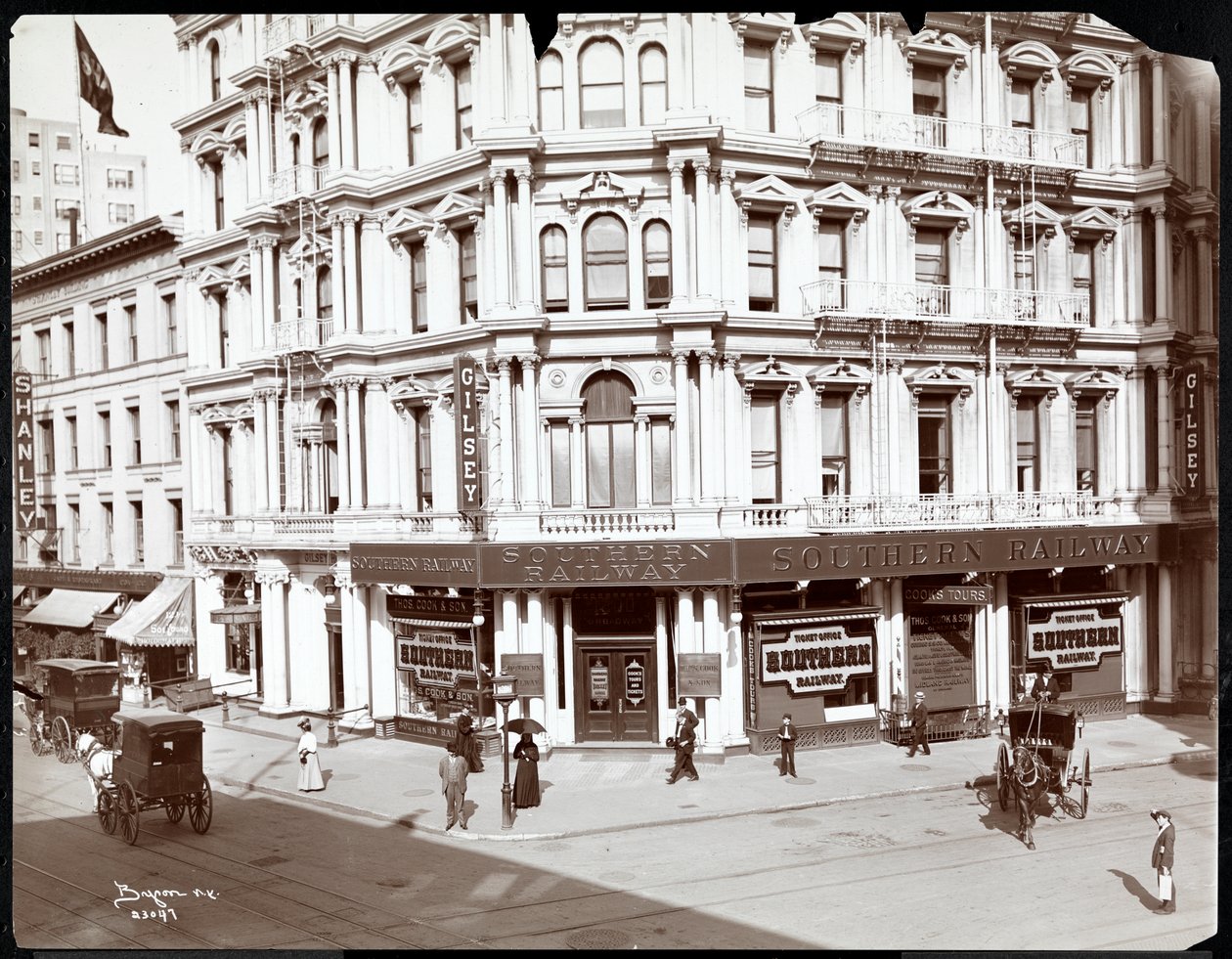 Gilsey House，Broadway和29th Street，New York，1906（银色明胶印刷） 作者 拜伦公司