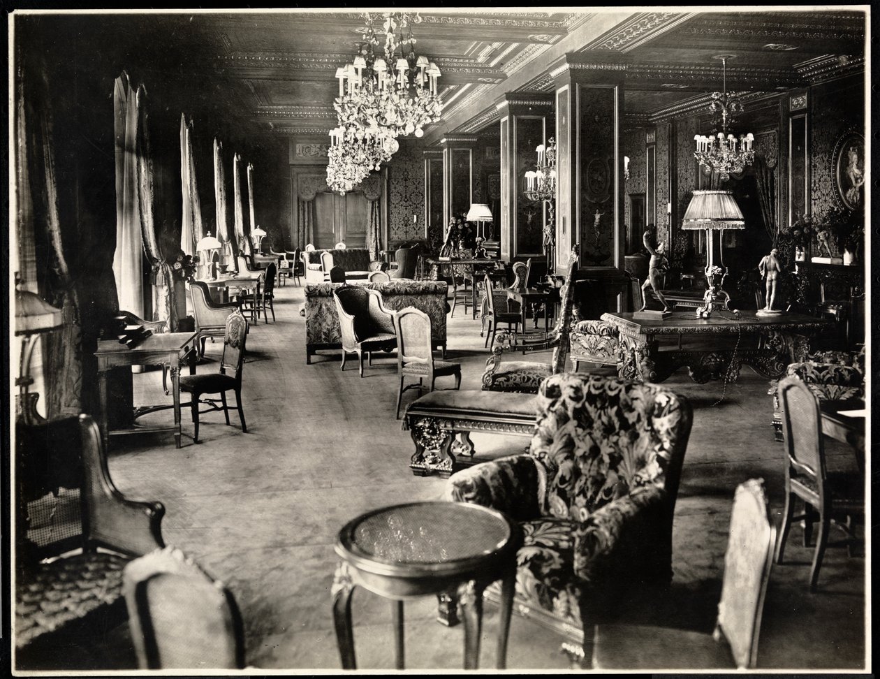 Hotel Knickerbocker酒廊，1906年（银色明胶印刷） 作者 拜伦公司