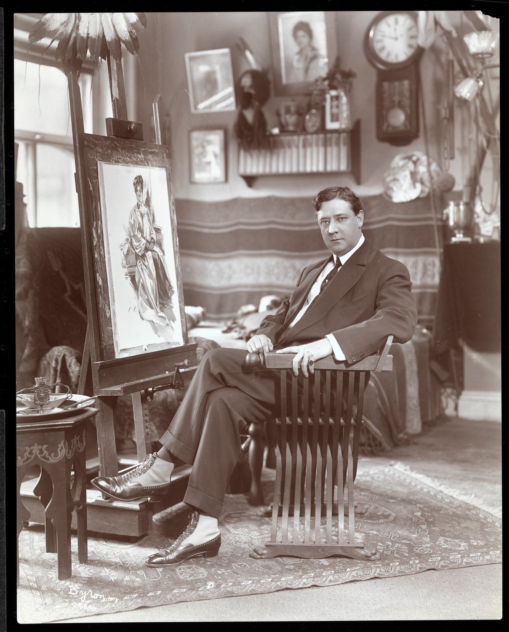 Harrison Fisher先生，1905年（银色明胶印刷） 作者 拜伦公司