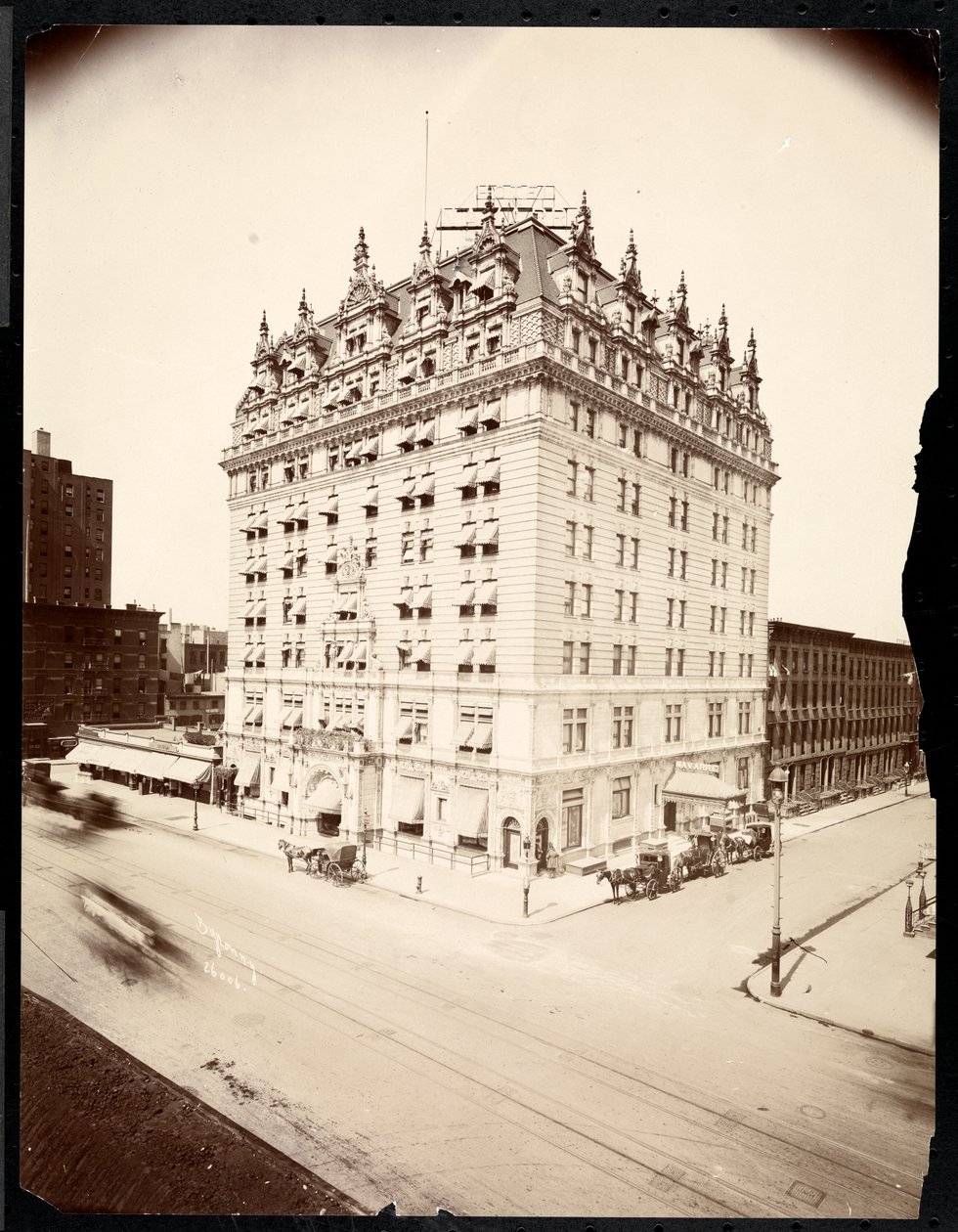 Hotel Navarre，第7大道和38街，纽约，1908年（银色明胶印刷） 作者 拜伦公司